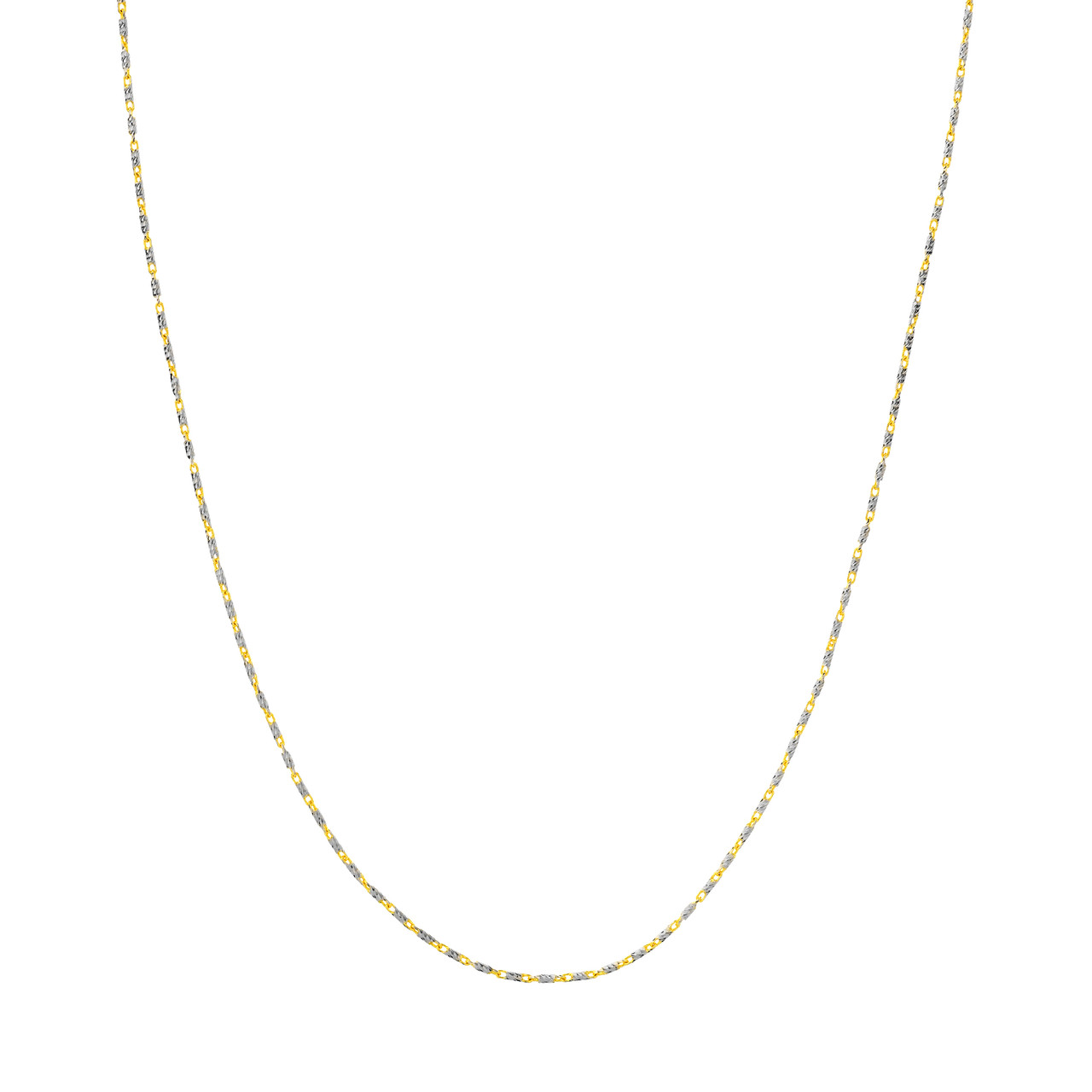 1.2mm Two-Tone Brilliant-Cut Chain