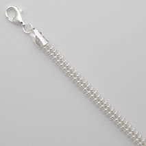 Sterling Silver Bead 6 Strand 4.5mm