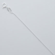 Sterling Silver Bead  Chain 1.0mm