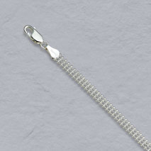 Sterling Silver Triple Bead Chain 4.5mm