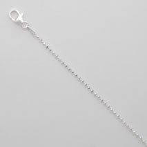 Sterling Silver Diamond Cut Bead Chain1.5mm