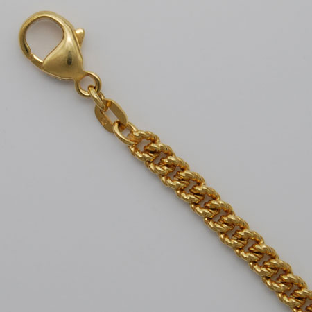 16-Inch 14K Yellow Gold Curb Twist Chain 4.0mm