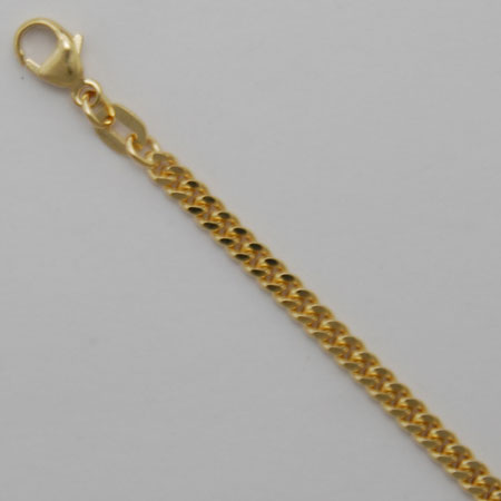 20-Inch 14K Yellow Gold Diamond Cut Curb Chain 2.8mm