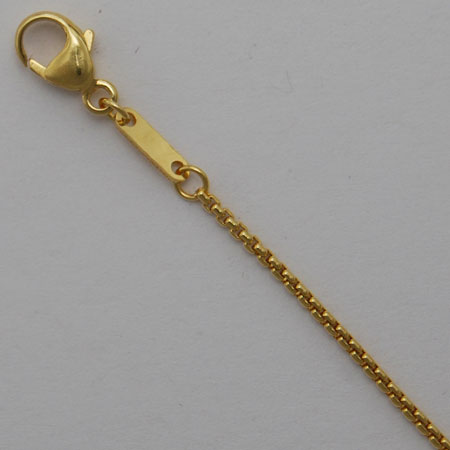 17-Inch 14K Yellow Gold Round Box Chain 1.2mm