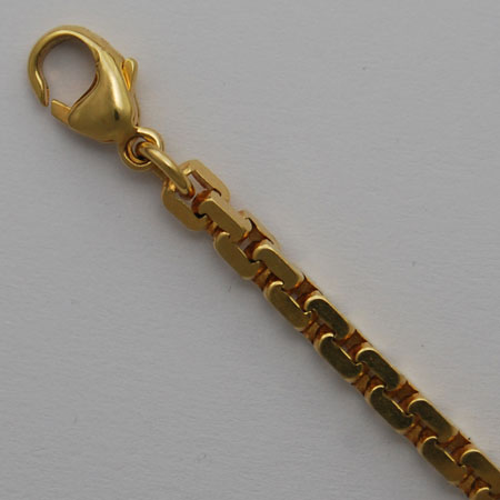 16-Inch 14K Yellow Gold Diamond Cut Venetian Box Chain 4.0mm