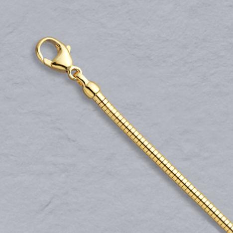 16-Inch 14K Yellow Gold Boa Snake 2.4mm Chain