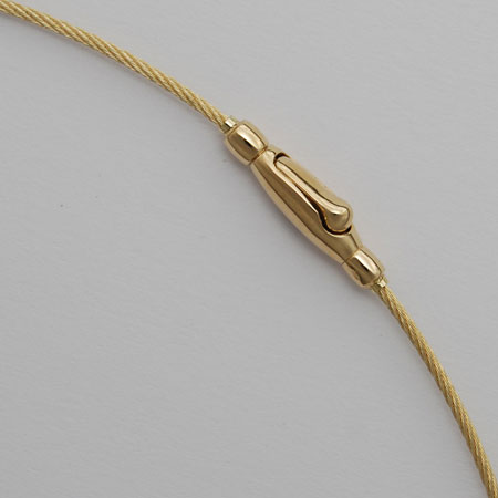 16-Inch 14K Yellow Gold Cablewire 1.1mm Chain, Crocodile Clasp
