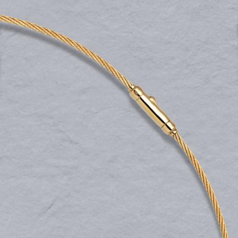 16-Inch 14K Yellow Gold Cablewire 1.8mm, Crocodile Clasp