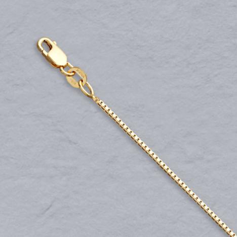 16-Inch 14K Yellow Gold Box Chain 1.0mm