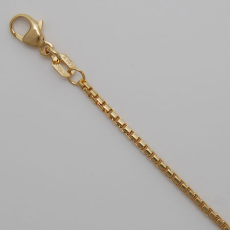 20-Inch 14K Yellow Gold Round Box Chain 1.0mm