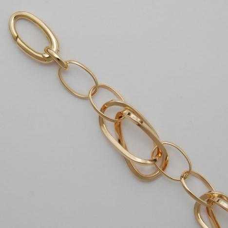 8.25-Inch 14K Yellow Gold Infinity Link Chain