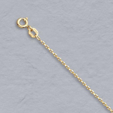 24-Inch 14K Yellow Gold Diamond Cut Cable 1.2mm