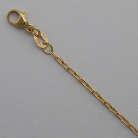 16-Inch 14K Yellow Gold Open Long Cable Chain 1.6mm