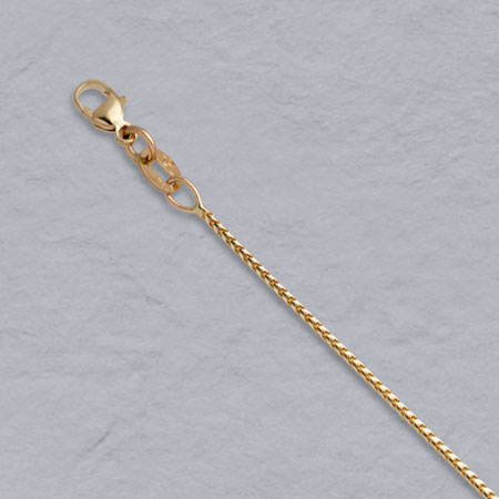 16-Inch 14K Yellow Gold Natural Franco Chain 1.0mm