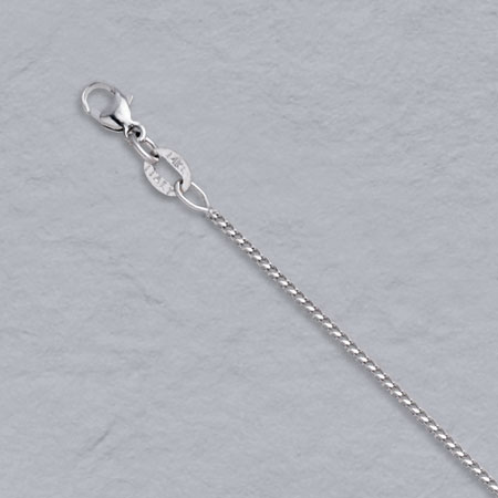 16-Inch 14K White Gold Franco Chain 1.0mm