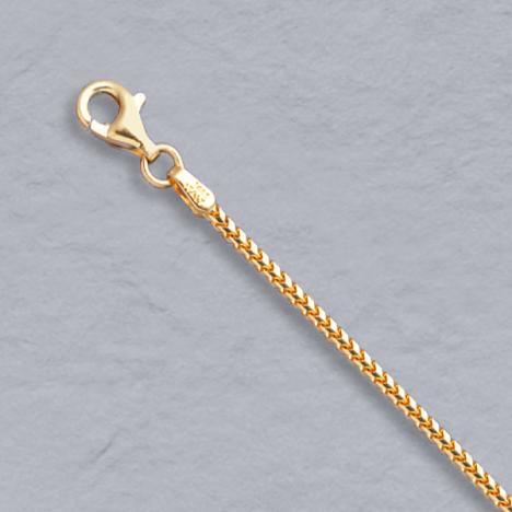 16-Inch 14K Yellow Gold Natural Franco 1.5mm