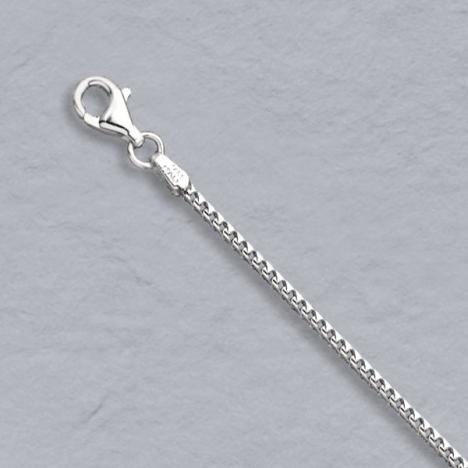 16-Inch 14K White Gold Franco 1.5mm Chain