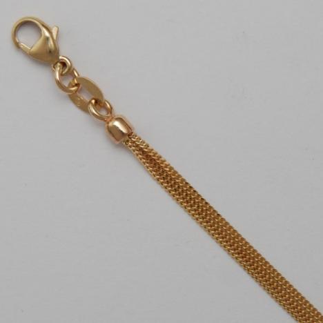 16-Inch 14K Yellow Gold Curb 030 1.0mm, 3 Strand