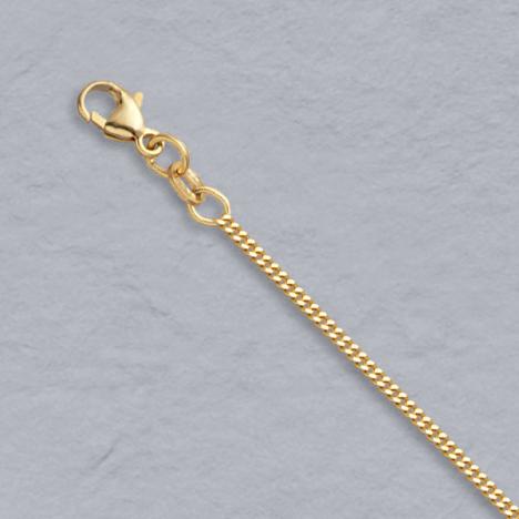 16-Inch 14K Yellow Gold Curb 1.5mm Chain