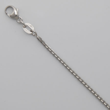 16-Inch 14K White Gold Concave Octava 1.4mm CHain
