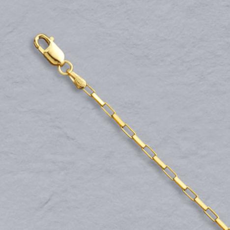 7-Inch 14K Yellow Gold Paperchain 1.4mm