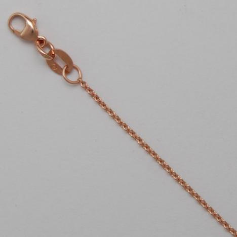 16-Inch 14K Rose Gold Light Cable 1.0mm Chain