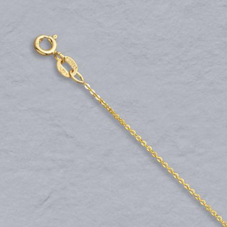 16-Inch 14K Yellow Gold Flat Cable Chain 1.0mm