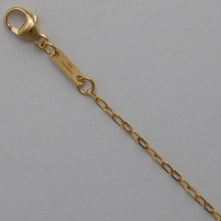 16-Inch 18K Yellow Gold Trace Wide 1.3mm Chain