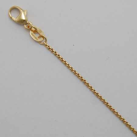 16-Inch 18K Yellow Gold Venetian Box 1.2mm Chain