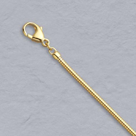 16-Inch 18K Yellow Gold Boa Snake Chain 1.9mm