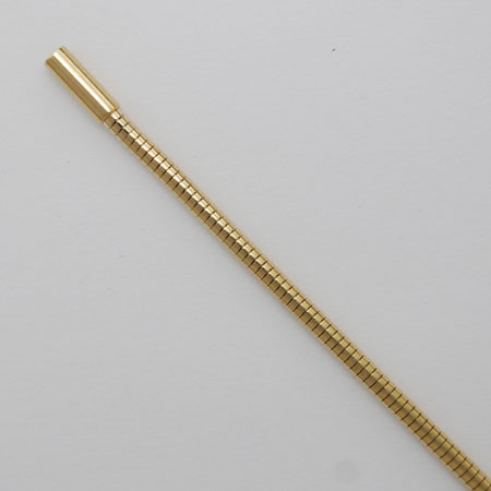 16-Inch 18K Yellow Gold Boa Snake Chain 2.4mm, Bayonet Clasp