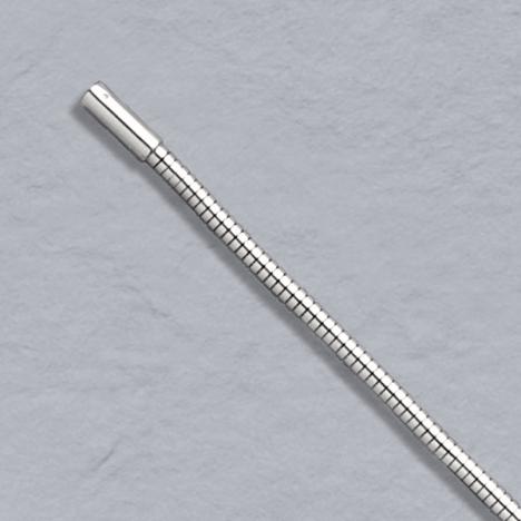 16-Inch 18K White Gold Boa Snake Chain 2.4mm, Bayonet Clasp