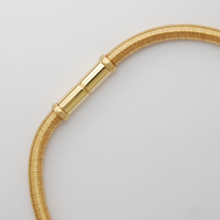 18-Inch 18K Yellow Gold Cocoon 5.3mm Chain, Bayonet Clasp