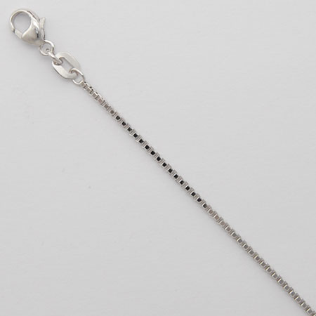 16-Inch Platinum Box Chain 1.2mm