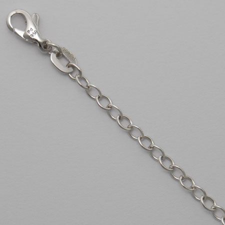 16-Inch Palladium Trace Wide Chain 2.7mm