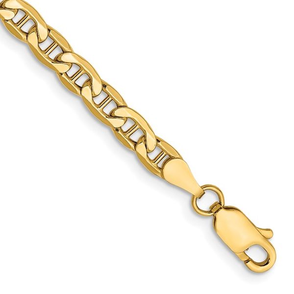 14K Yellow Gold Anchor Chains
