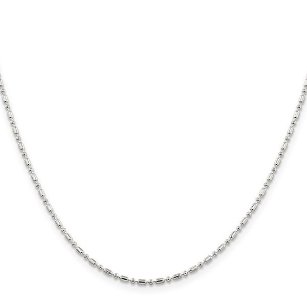 14K White Gold Bead Chains
