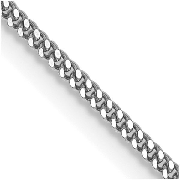 14K White Gold Curb Chains