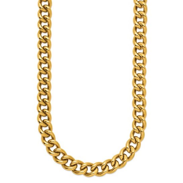 Men's 14K Yellow Gold Curb Chains