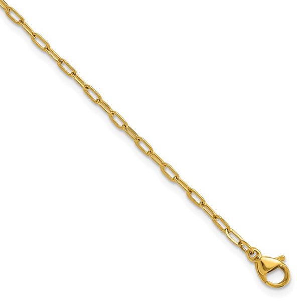 18K Yellow Gold PaperClip Chains