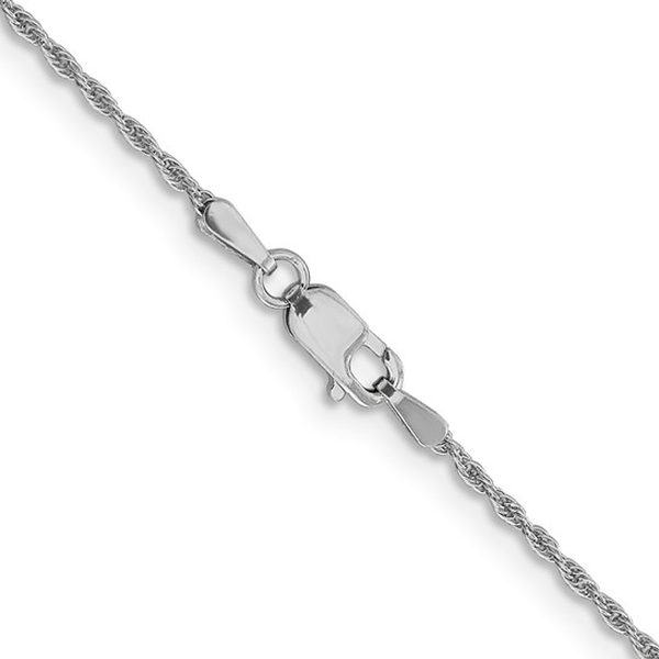 14K White Gold Rope Chains