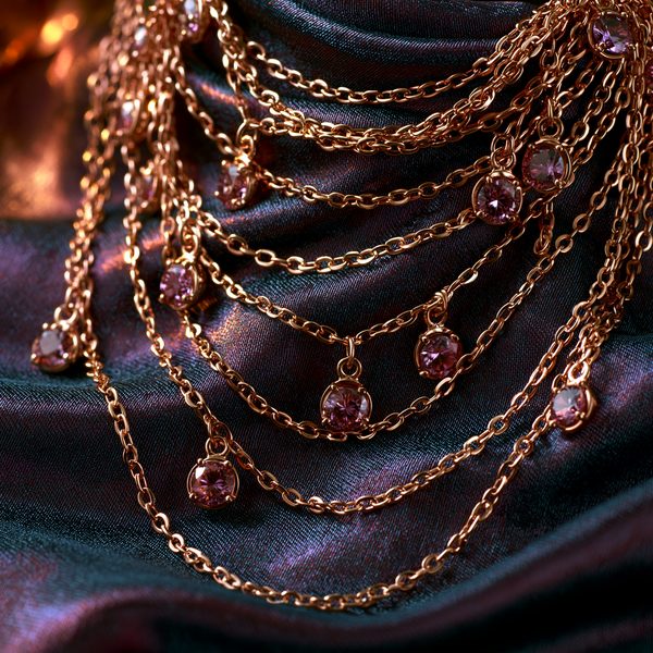 14K Rose Gold Franco Chains