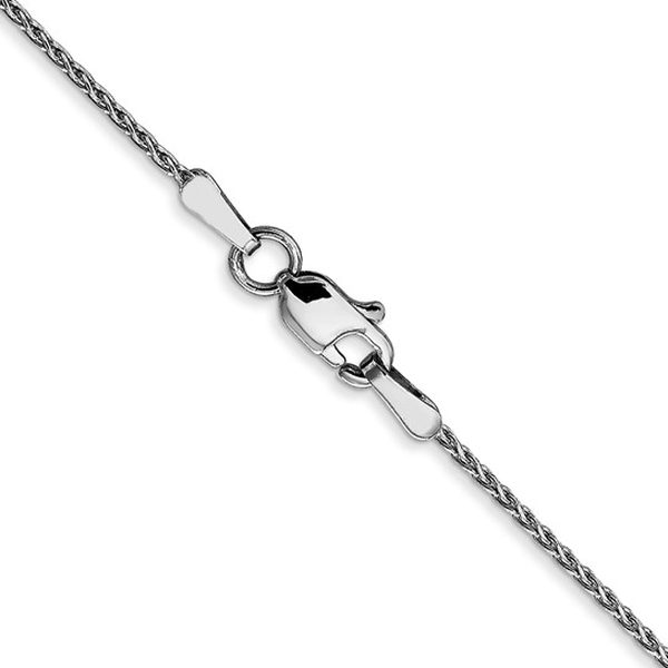 14K White Gold Wheat Chains