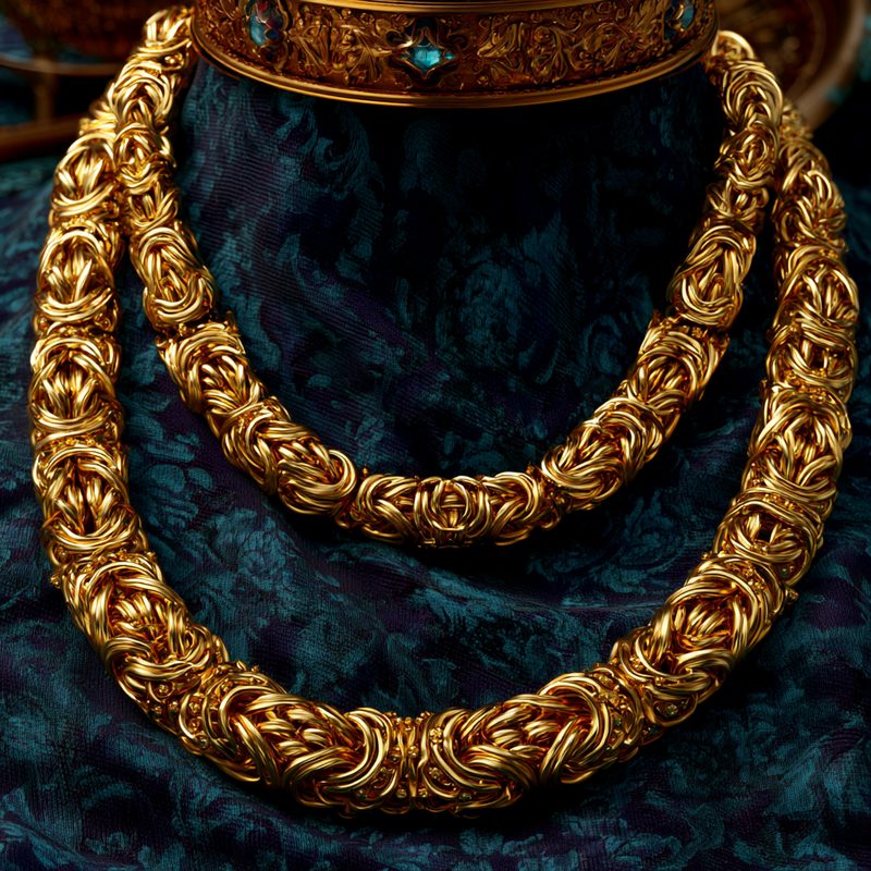 Byzantine Chains in gold and platinum