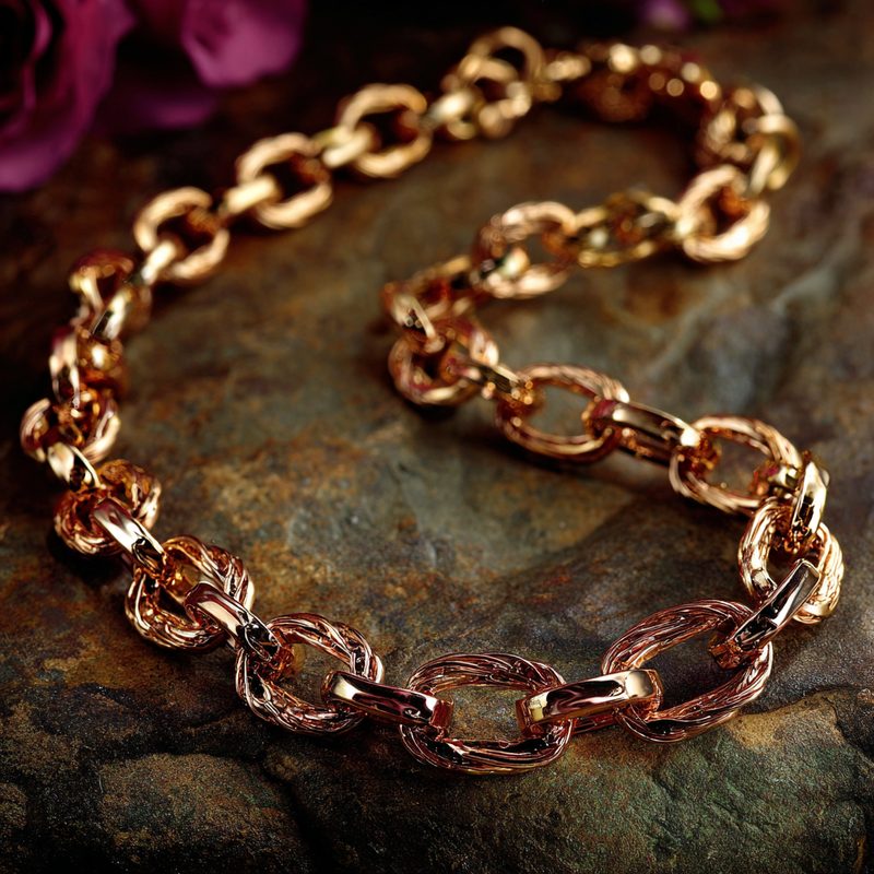 Cable Chains in gold and platinum