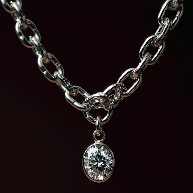 Cable Chains in gold and platinum