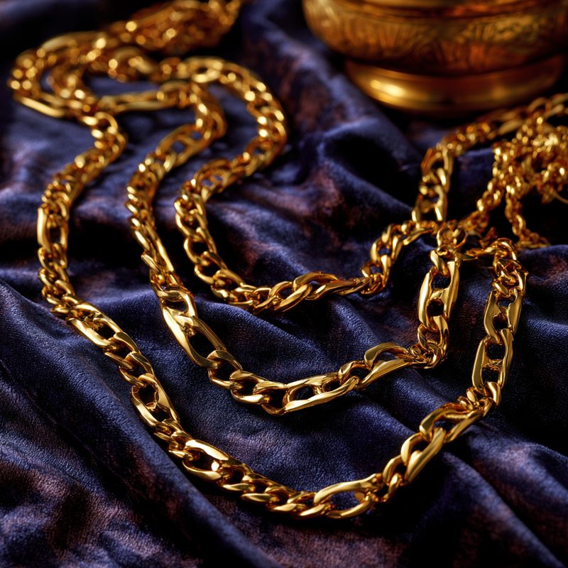 Figaro Chains in gold and platinum