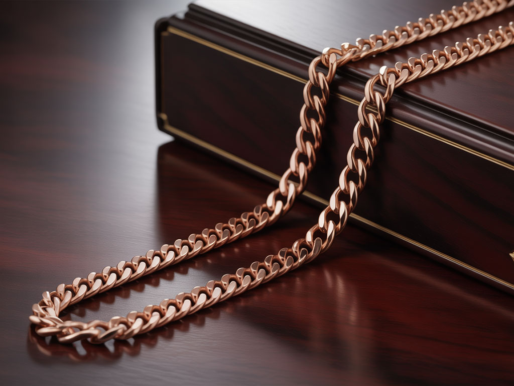 14K Rose Gold Men's Chains