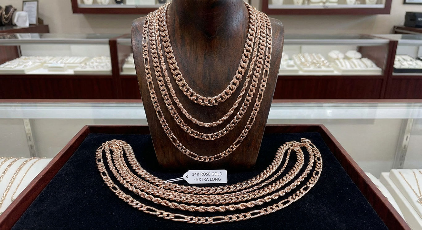 Man wearing a gold chain