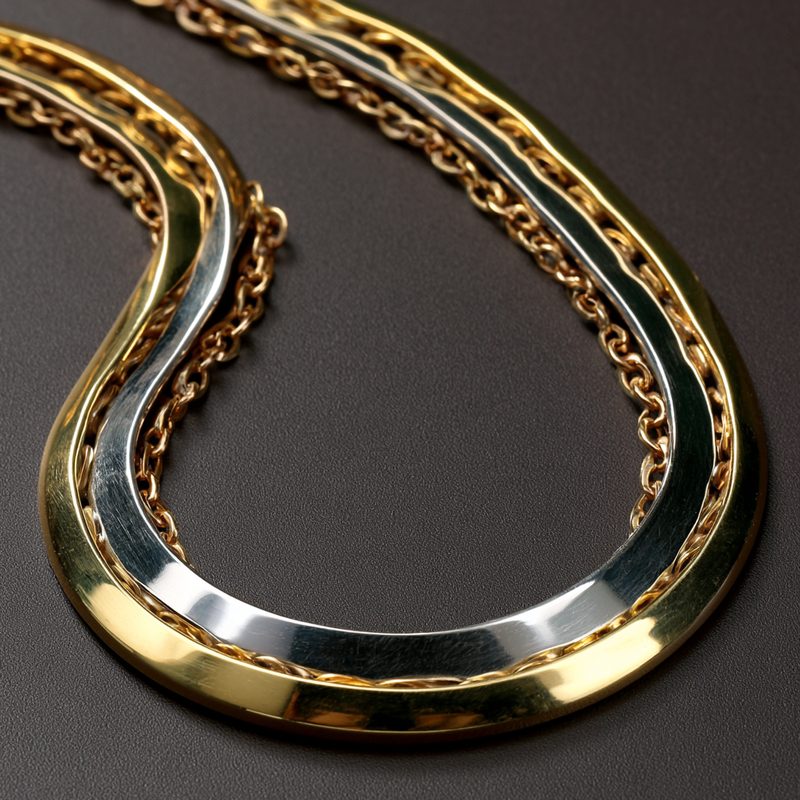 Omega Chains in gold and platinum